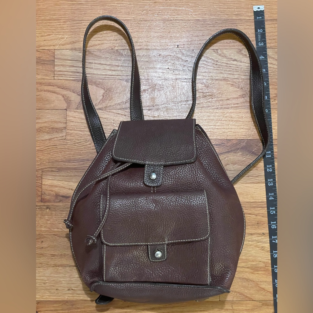 Vintage Gap Leather Backpack 1990s